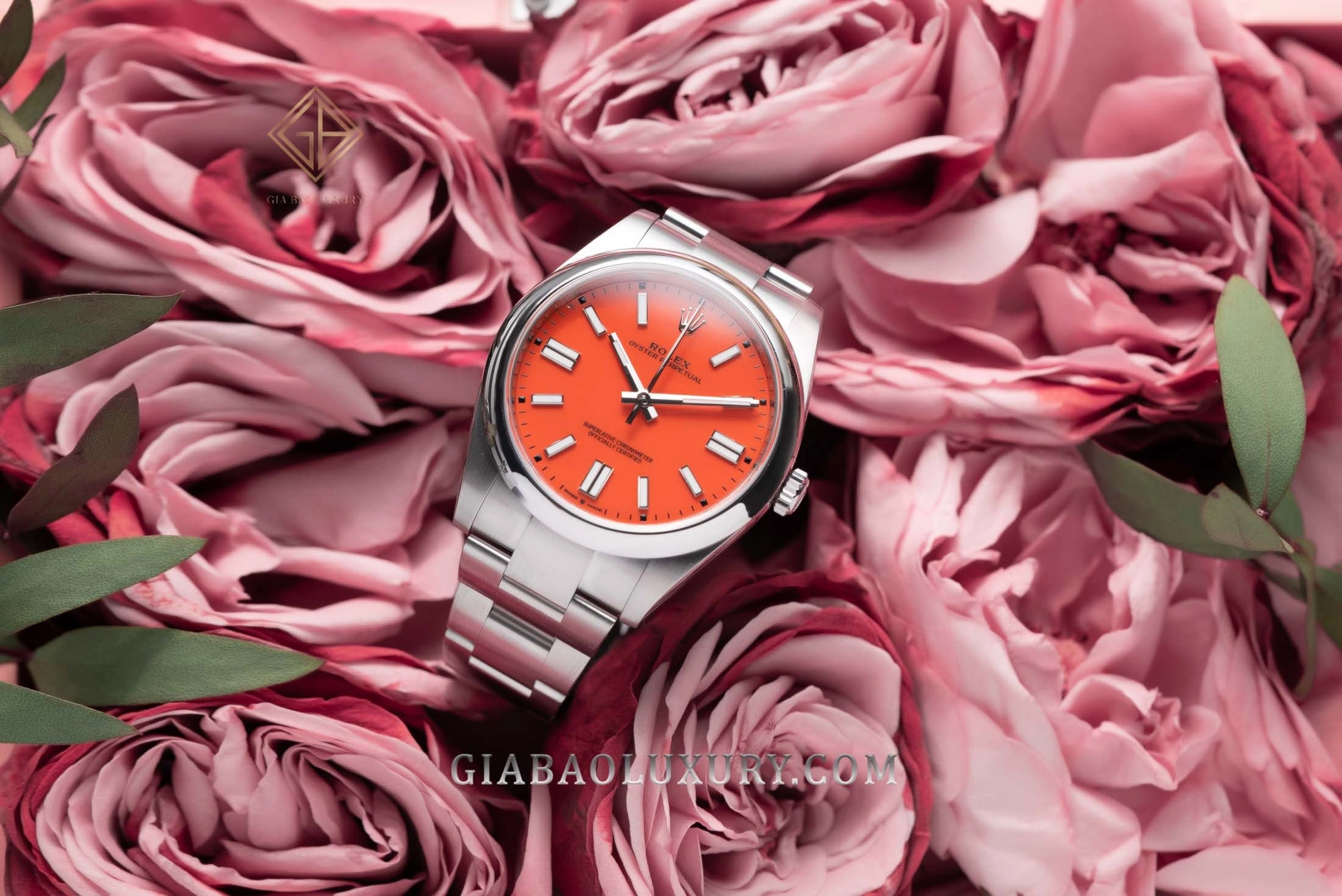Đồng Hồ Rolex Oyster Perpetual 41 124300 Mặt Số Đỏ