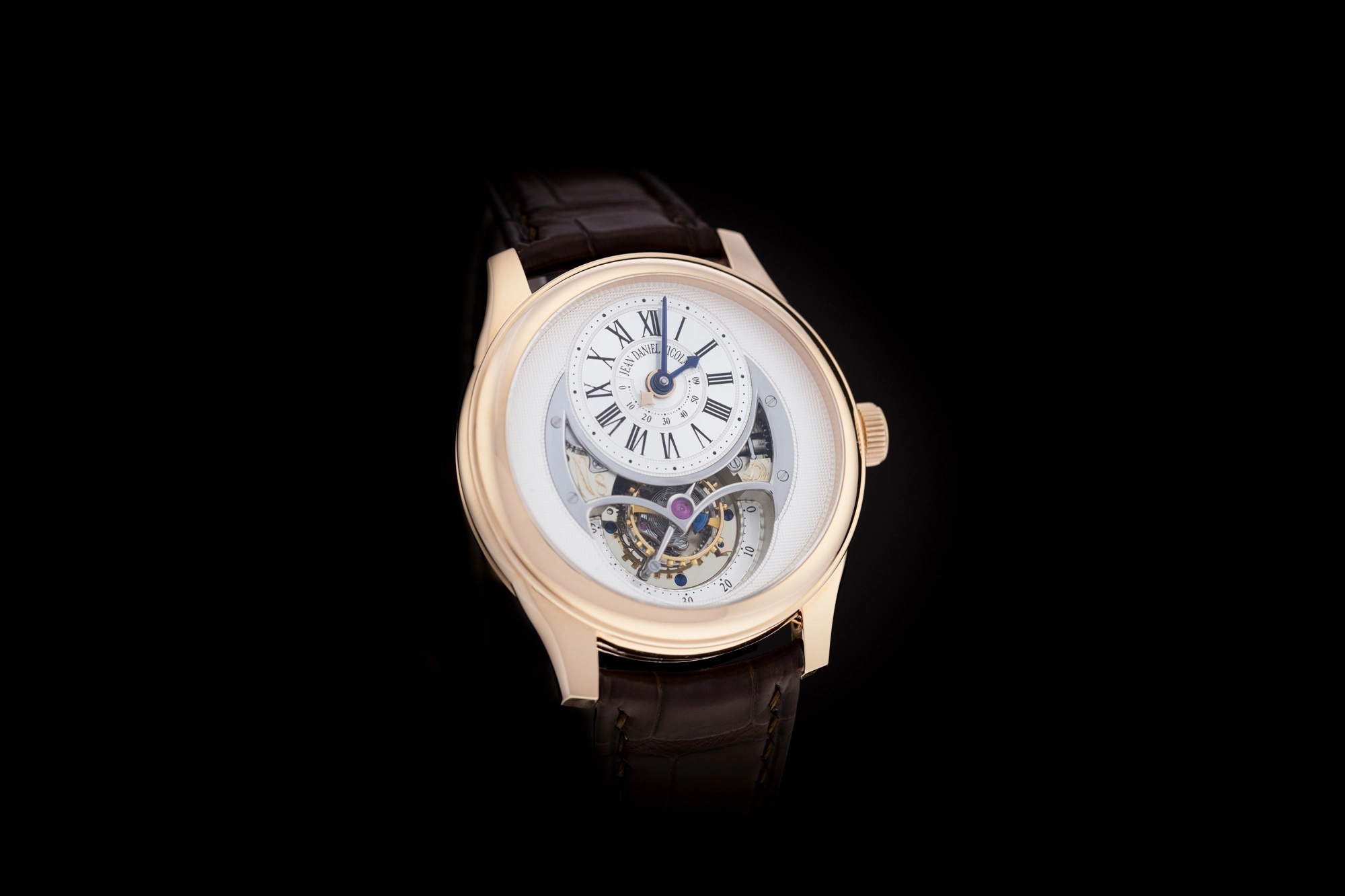 Đồng hồ Jean Daniel Nicolas tourbillon vỏ tròn