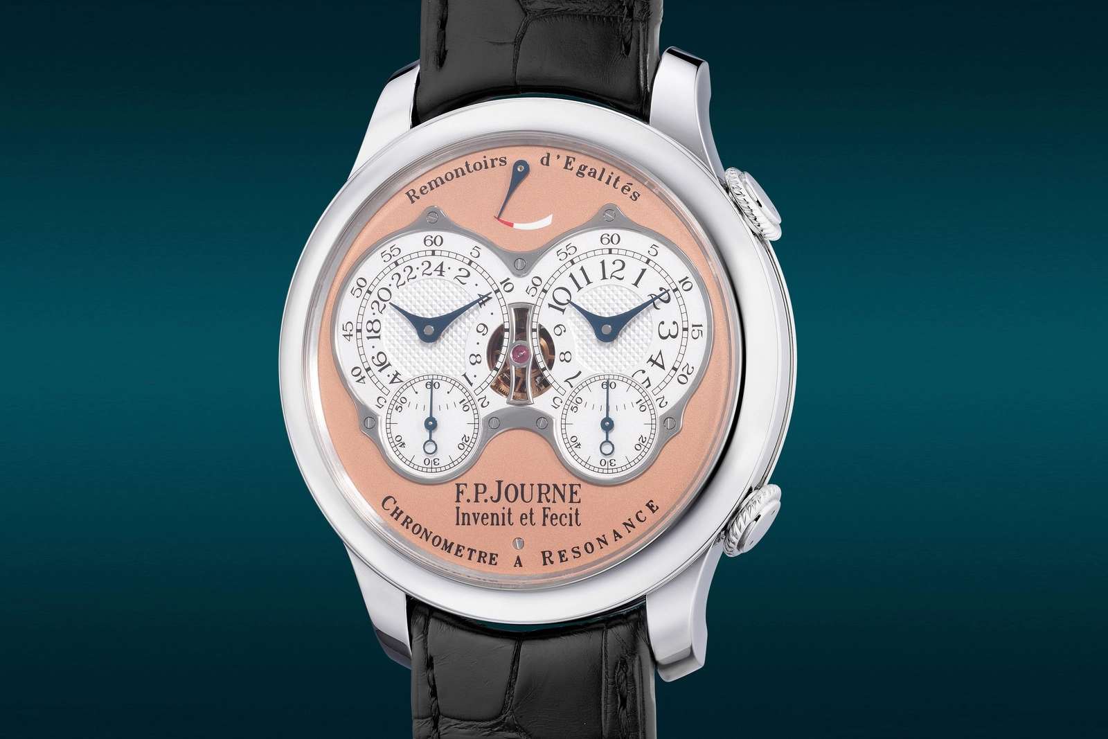 F.P. Journe Chronomètre à Résonance RQ với mặt số vàng hồng