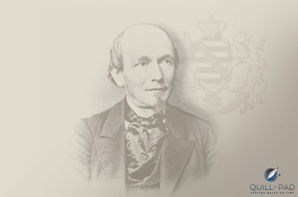 Ferdinand Adolph Lange với biểu tượng Saxon