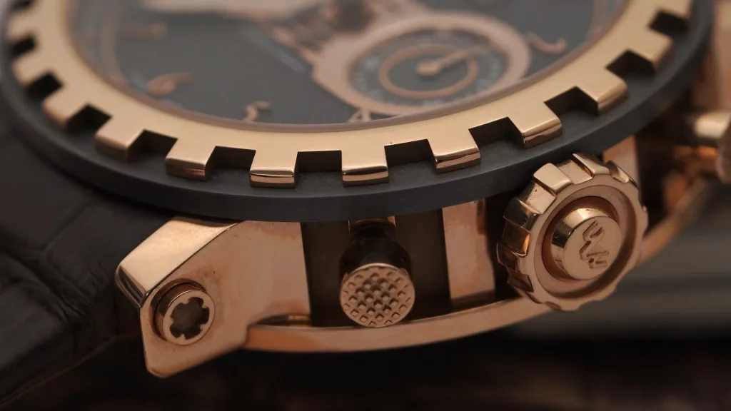Núm vặn nút bấm và vành tantalum DeWitt Academia Chronostream