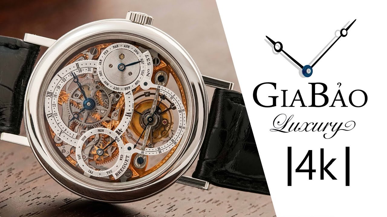 Breguet 3755: tourbillon và lịch vạn niên skeleton