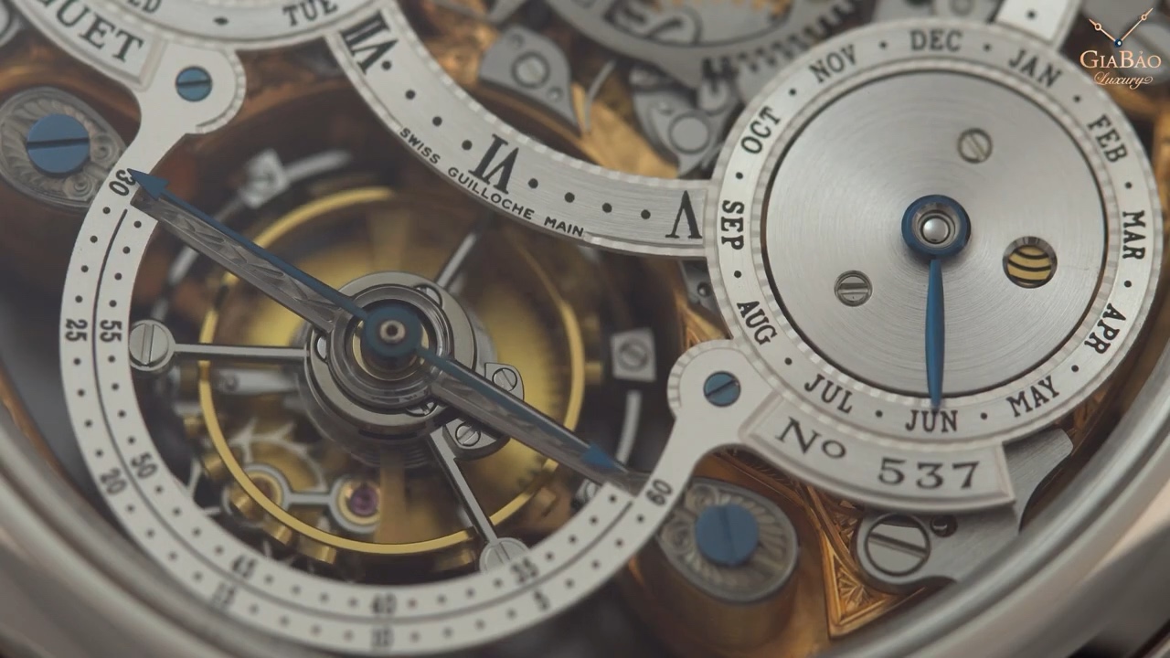 Chỉ báo lịch của Breguet 3755
