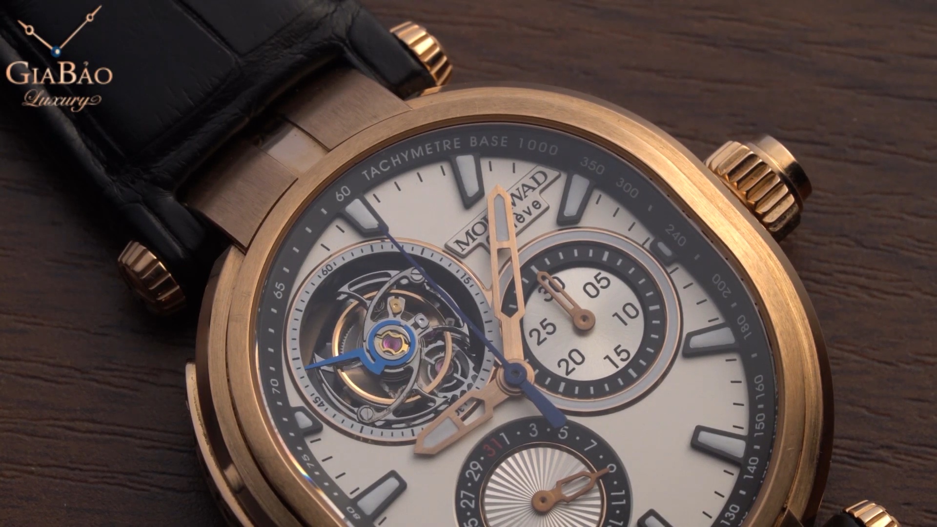 Mouawad Grande Ellipse Chrono Mono Poussoir Tourbillon