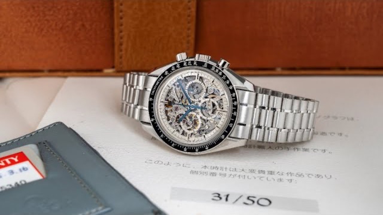Omega Speedmaster 3096.30: platinum skeleton 31/50