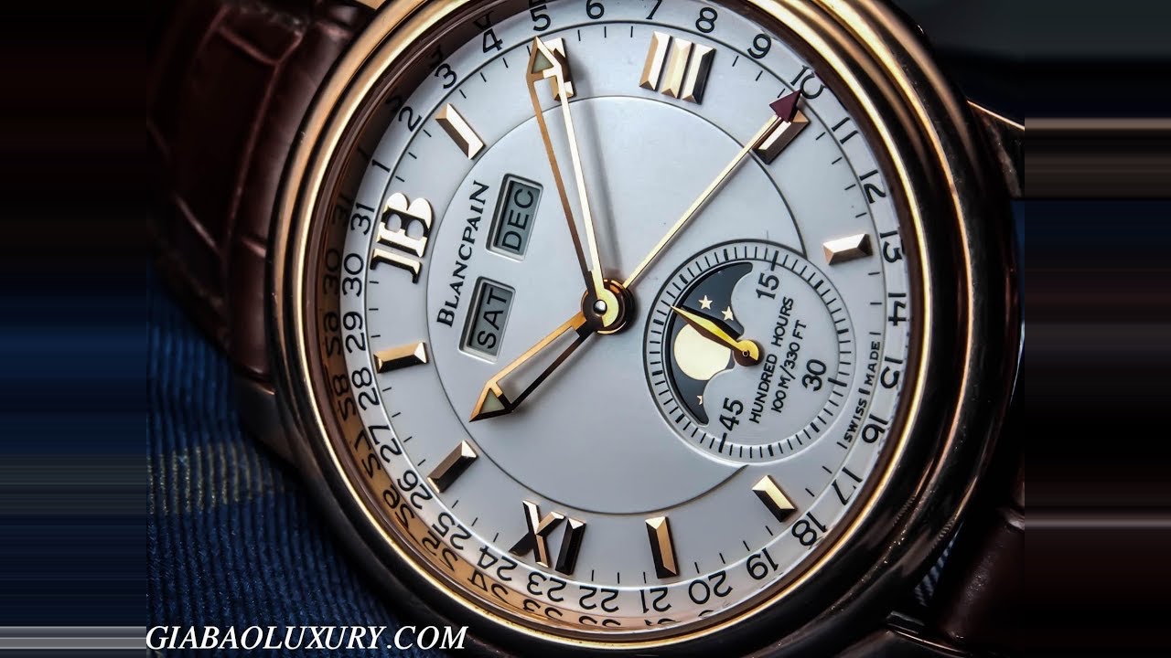 Blancpain Léman 3563A: lịch đầy đủ và moonphase