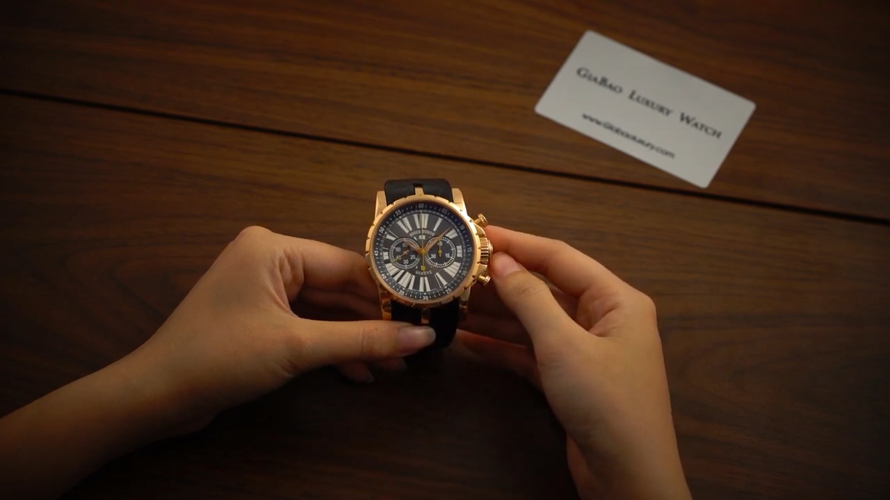 Vỏ Roger Dubuis Excalibur Chronoexcel nhìn trực diện