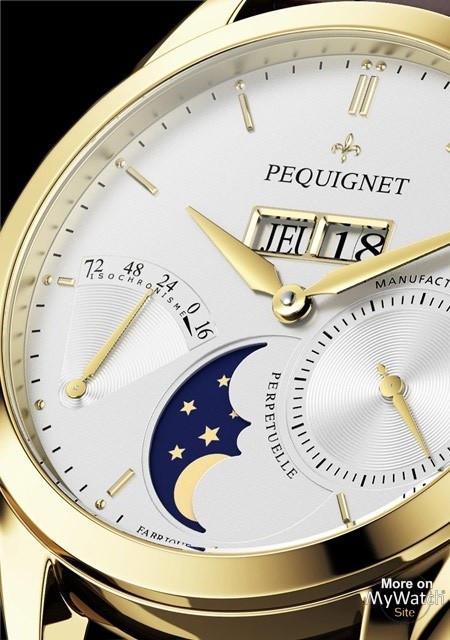Cận cảnh mặt số Pequignet Rue Royale 9011438 CG