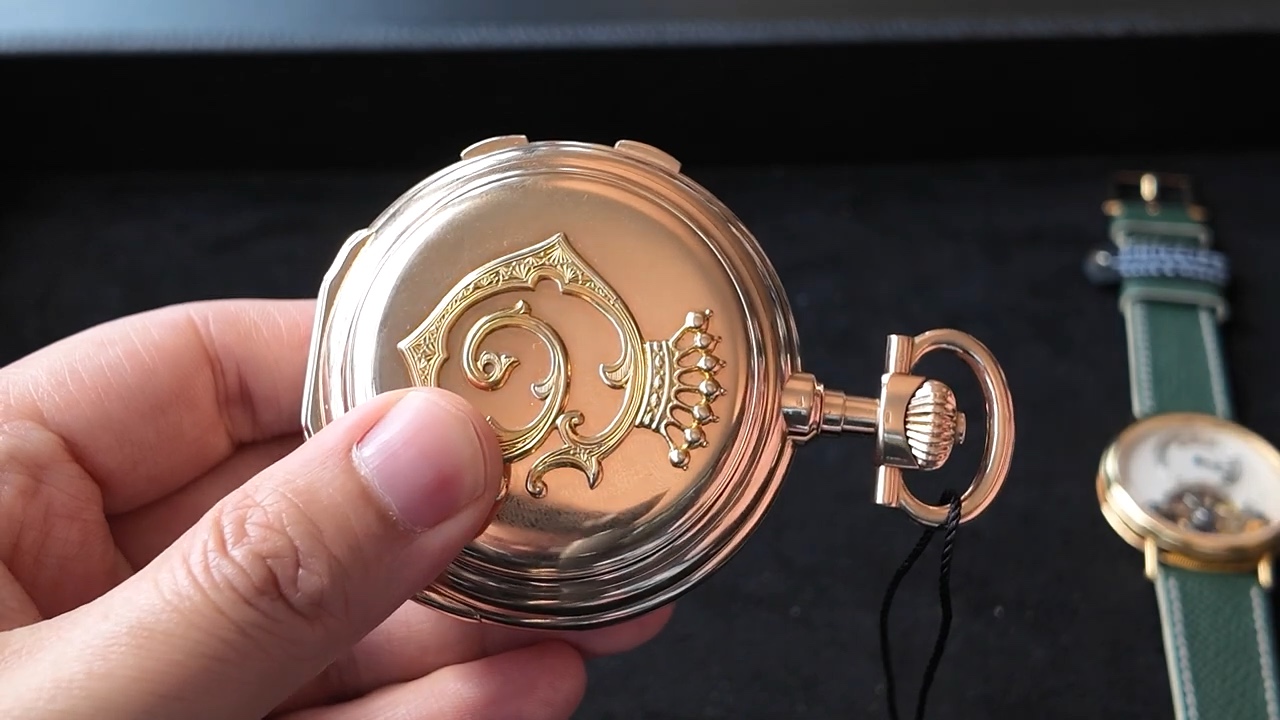 Nắp hunter vàng hồng của A. Lange & Söhne Grande Complication