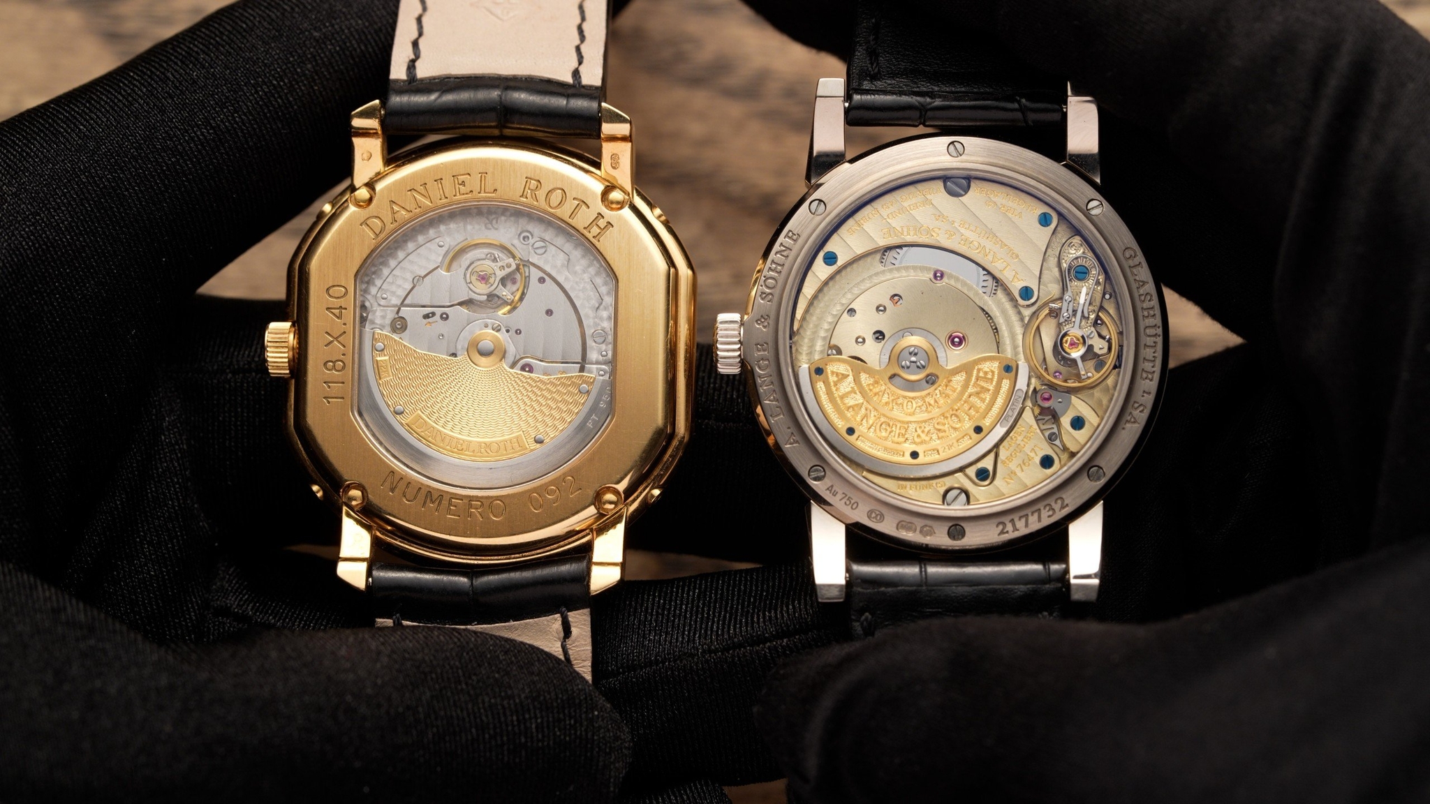 Mặt sau A. Lange và Daniel Roth