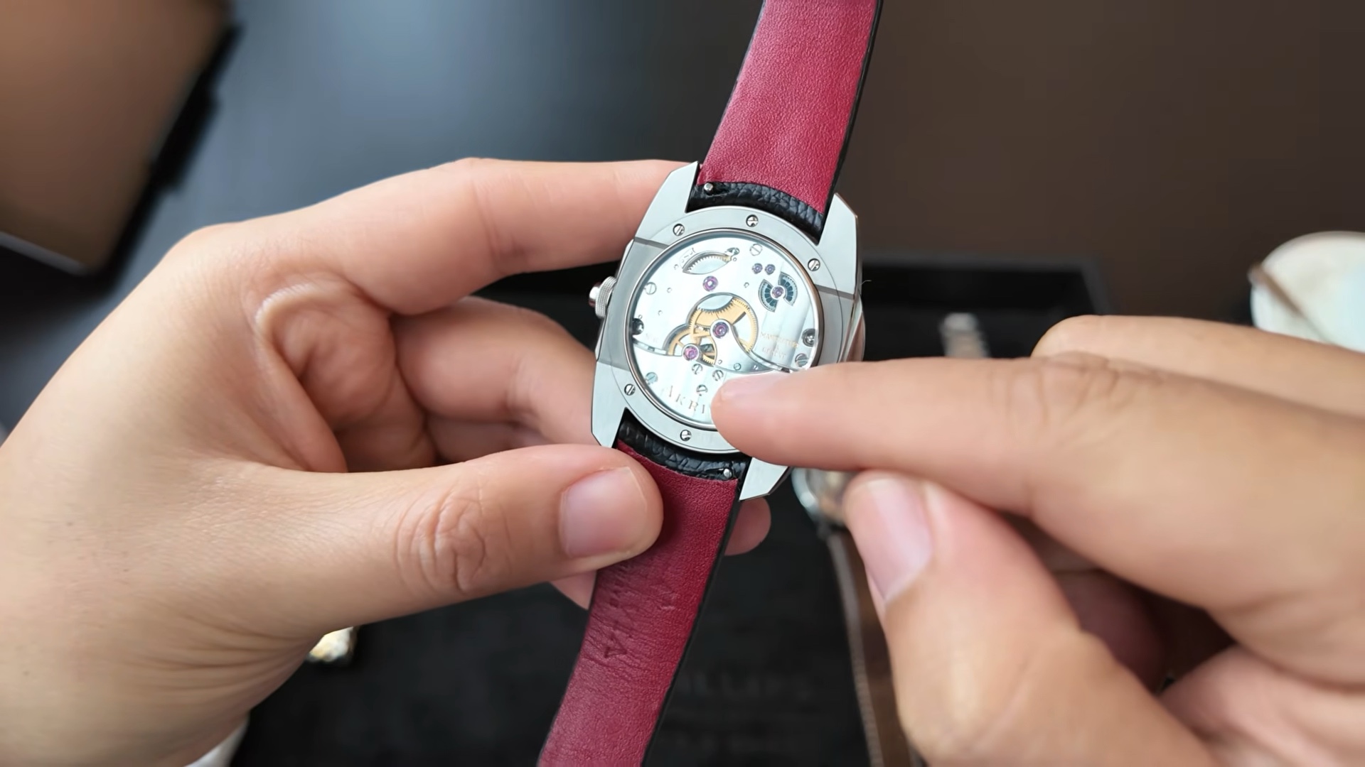 Mặt sau Akrivia AK01 titanium