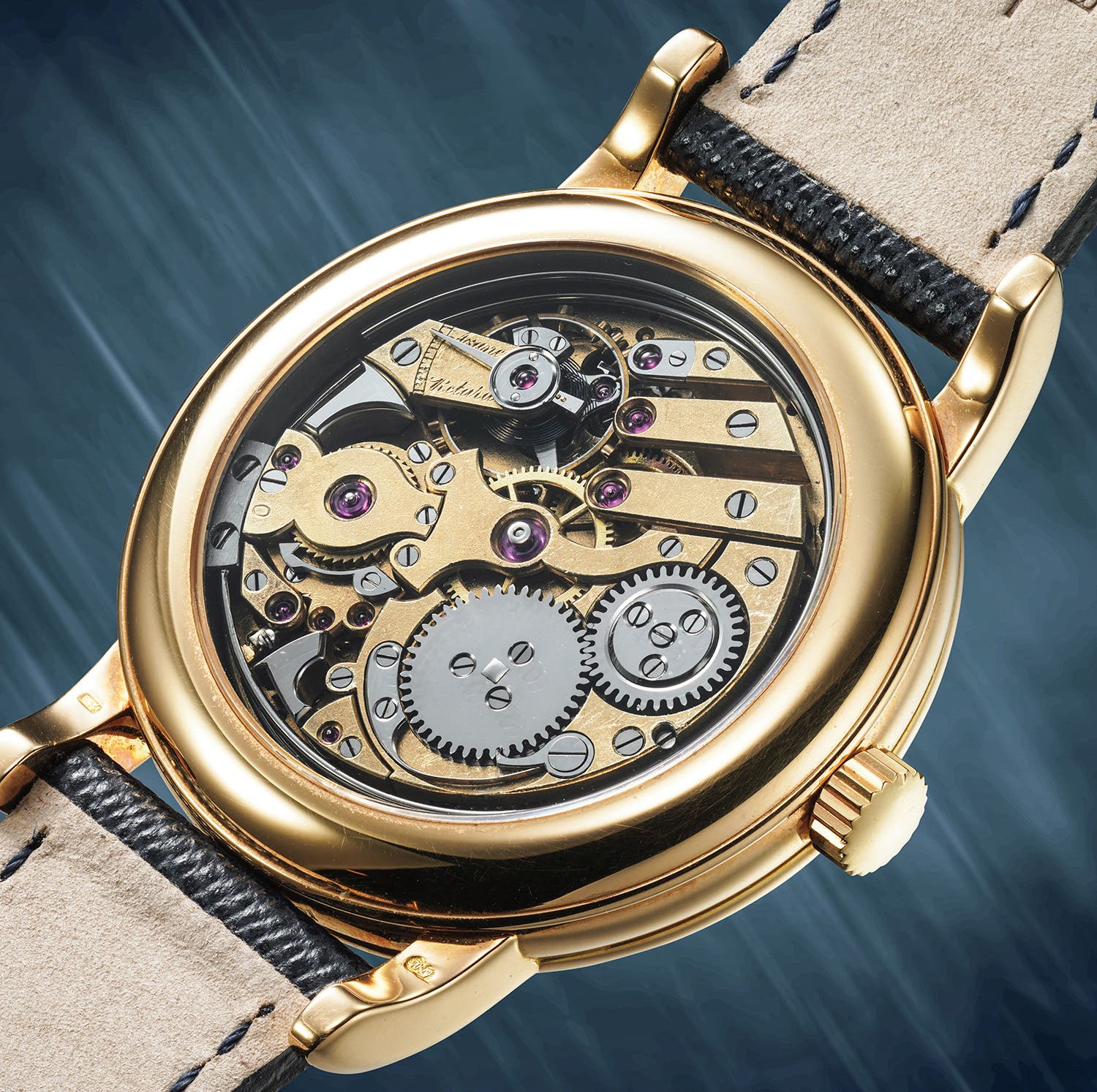 Bộ máy minute repeater lên cót tay Andersen Genève Ref. 465