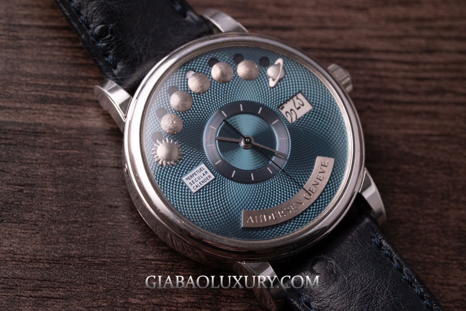 Andersen Genève: Eros, Secular Calendar và Tempus Terrae: mặt số Andersen Genève Perpetuel Secular Calendar