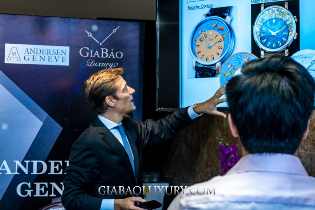 Andersen Genève: hành trình độc lập và sự kiện Việt Nam 2019: Pierre-Alexandre Aeschlimann giới thiệu đồng hồ Andersen Genève tại sự kiện năm 2019
