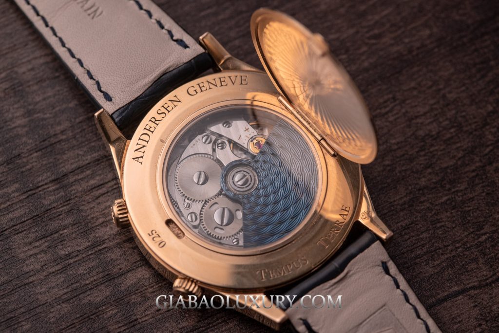 Andersen Genève: hành trình độc lập và sự kiện Việt Nam 2019: bộ máy và rotor trang trí trên một sáng tạo Andersen Genève