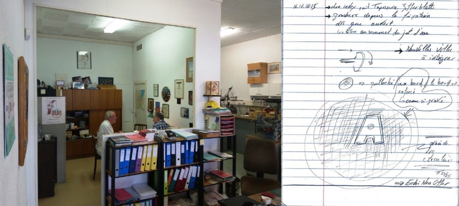 Andersen Genève: quy trình đặt đồng hồ bespoke: Không gian làm việc và bản phác thảo ban đầu