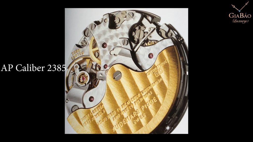 Đồ họa bộ máy Audemars Piguet calibre 2385 trong video