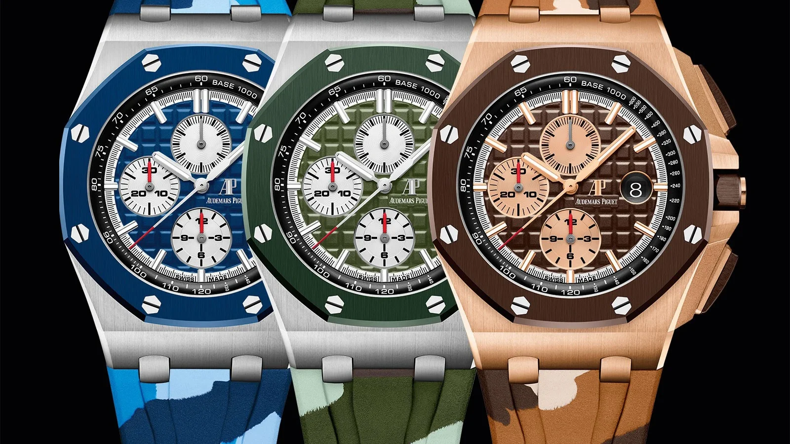SIHH 2019: bộ ba Royal Oak Offshore “Camo” 44 mm