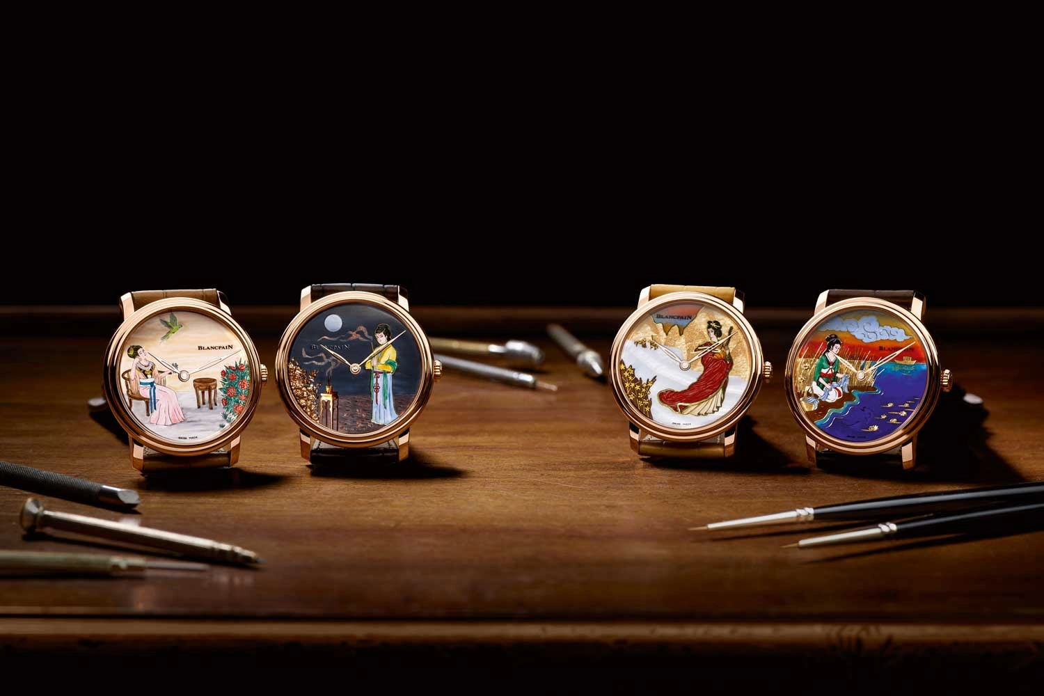 Blancpain và nghệ thuật chế tác mặt số: bốn đồng hồ Blancpain Métiers d’Art hoàn thiện bằng kỹ thuật thủ công khác nhau