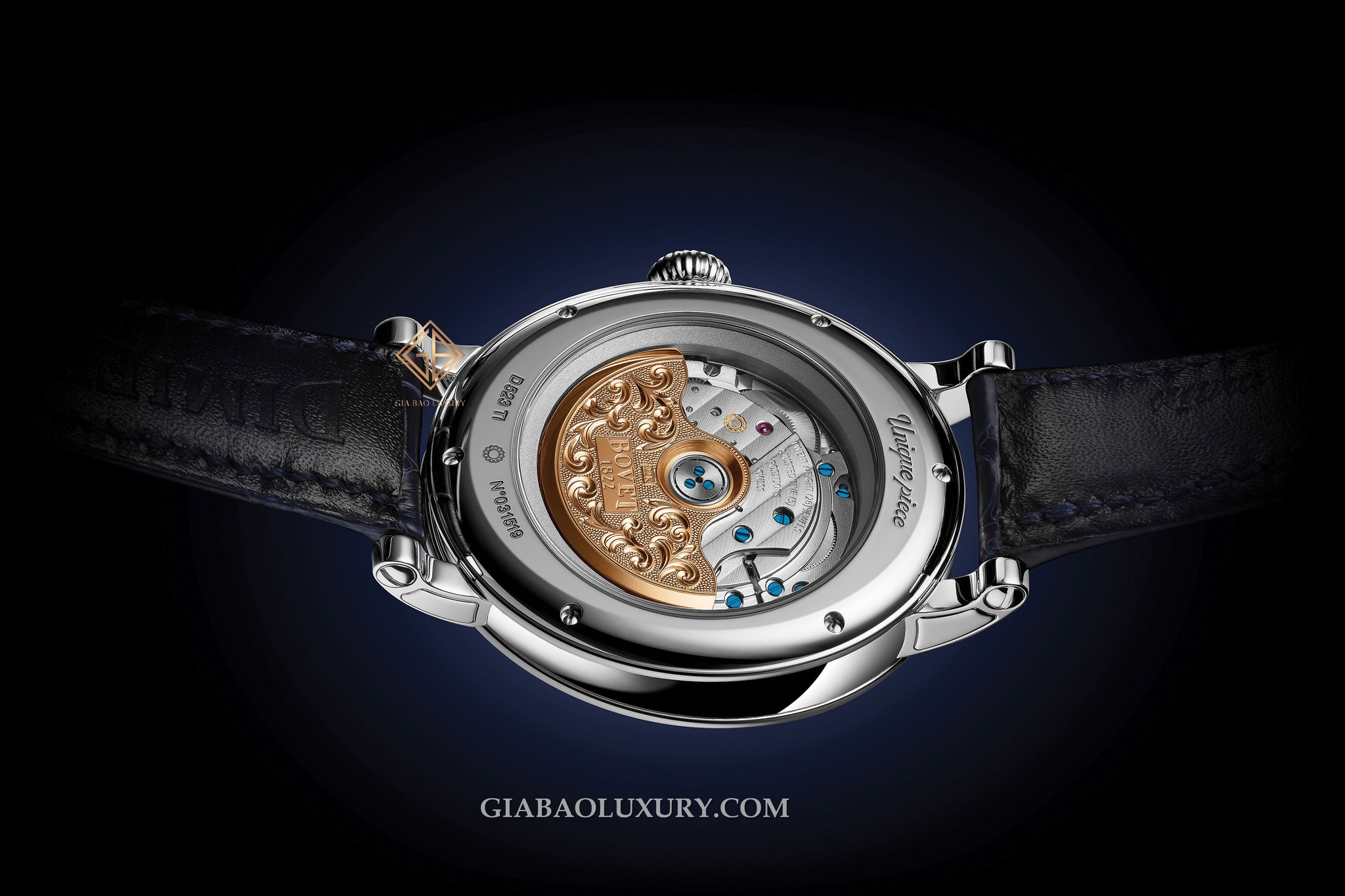 BOVET Récital 23 Hope tại Only Watch 2019: calibre lên cót tay qua đáy sapphire