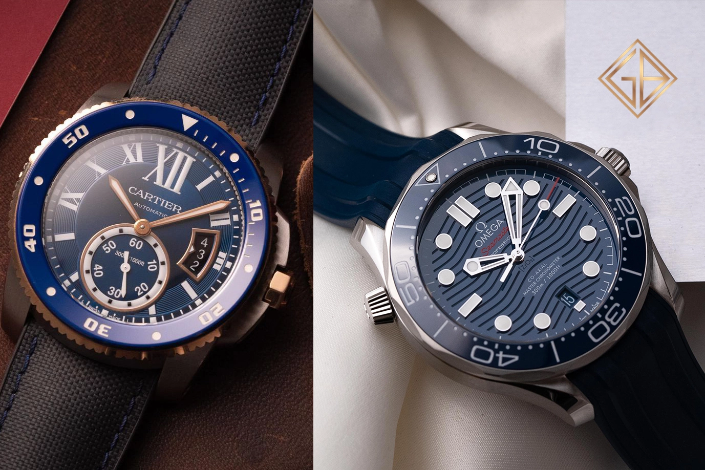 Cartier Diver và Omega Seamaster Diver 300M: Omega Seamaster Diver 300M Co-Axial Master Chronometer 42 mm
