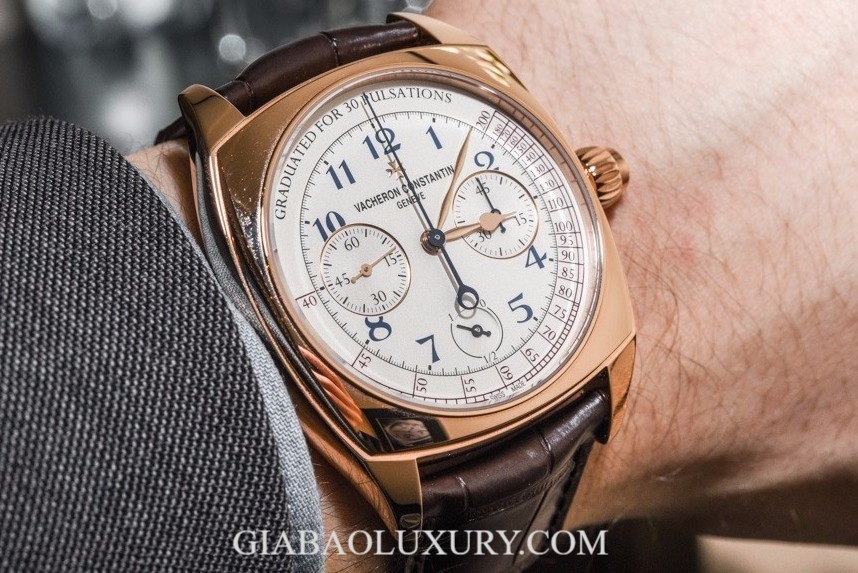 Đồng hồ Vacheron Constantin chronograph một nút bấm với thang đo mạch (pulsations)