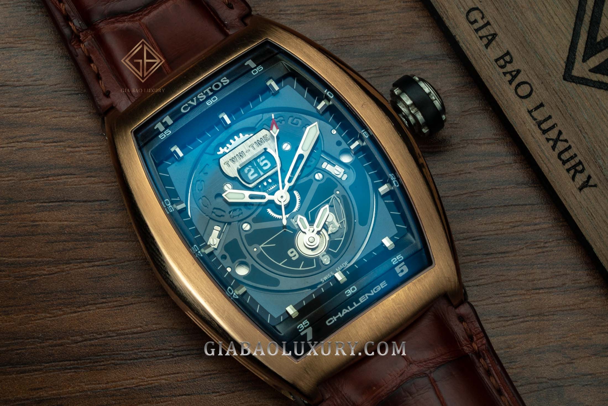 CVSTOS Challenge Twin-Time CTT RGR: CVSTOS Challenge Twin-Time CTT RGR bằng vàng hồng