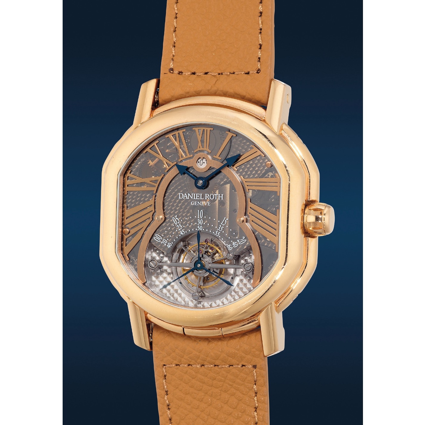 Daniel Roth 220.Y.50 perpetual calendar tourbillon mặt trước
