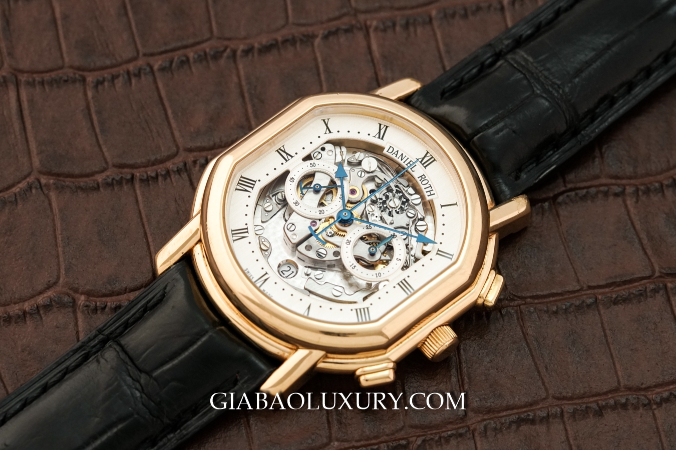 Mặt số bán skeleton Daniel Roth Chronomax