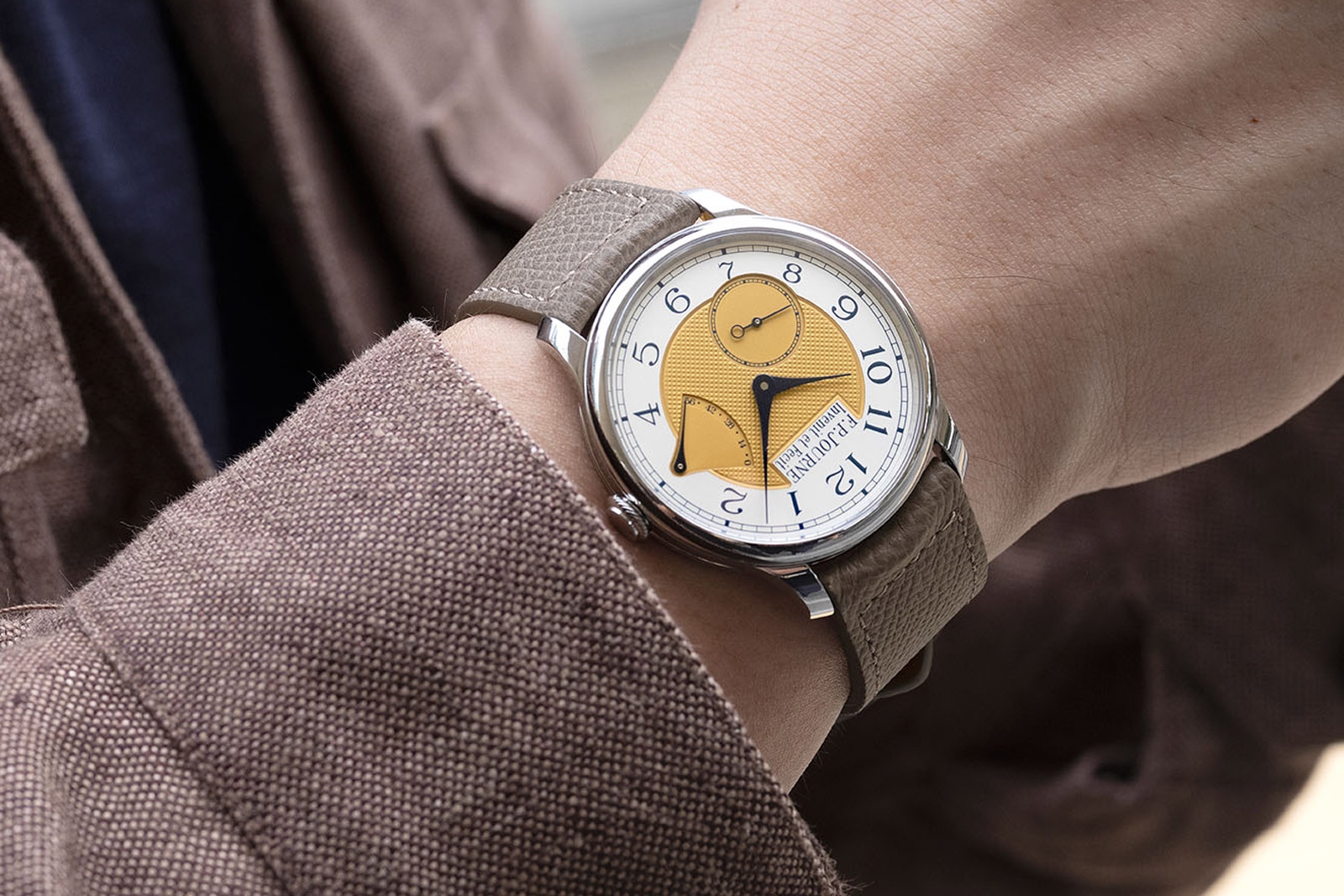 Chronomètre Souverain thuộc bộ F.P. Journe Coffret vỏ thép 38 mm