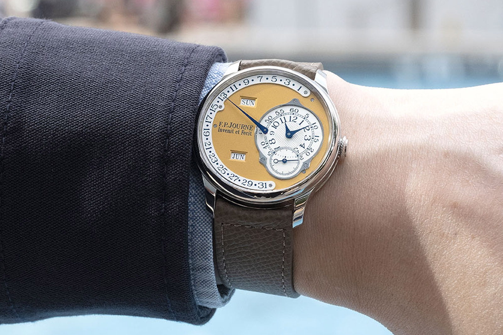 Octa Calendrier thuộc bộ F.P. Journe Coffret vỏ thép 38 mm