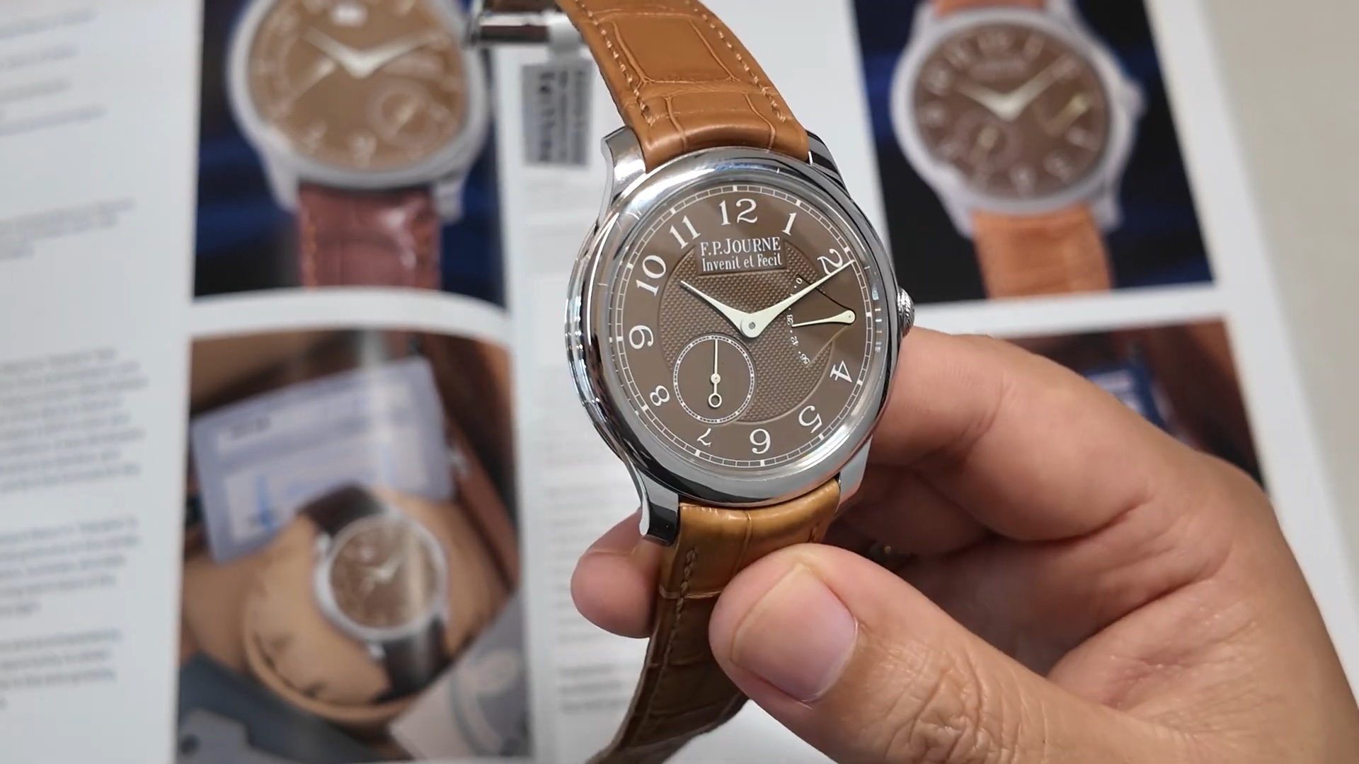 Toàn cảnh F.P. Journe Octa Automatique Réserve Havana vỏ platinum