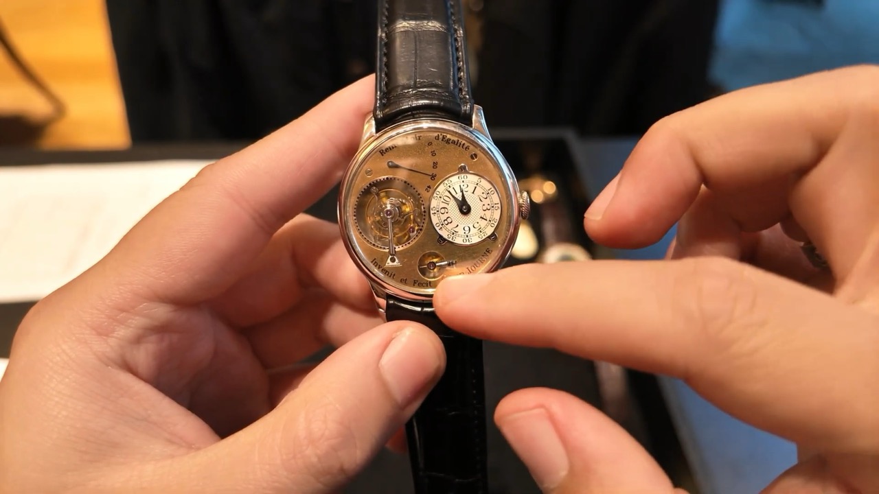 Cơ cấu remontoire trên F.P. Journe Souscription N°24