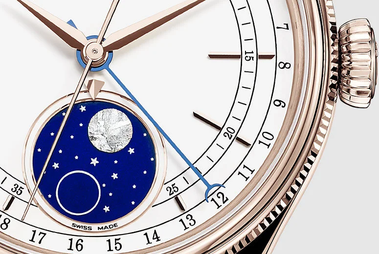 Rolex Cellini Moonphase minh họa complication ảnh hưởng định giá