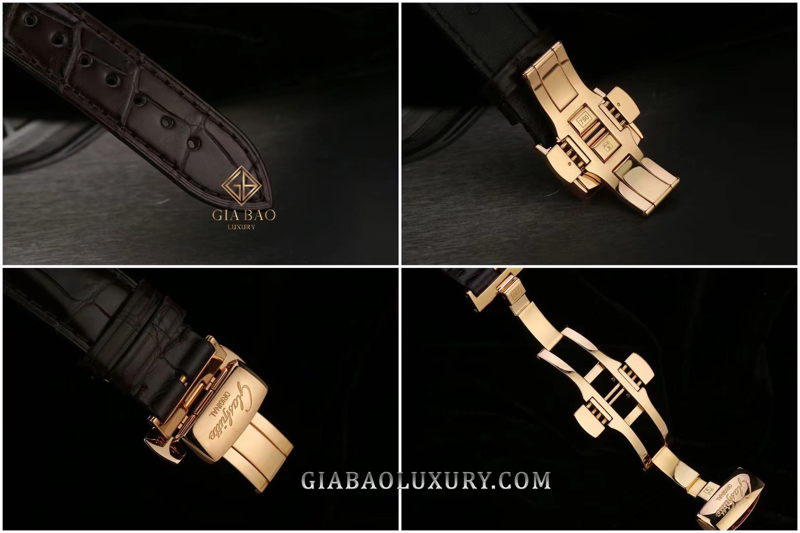 Glashütte Original PanoInverse XL vàng hồng: tấm khung ba phần tư hoàn thiện Glashütte