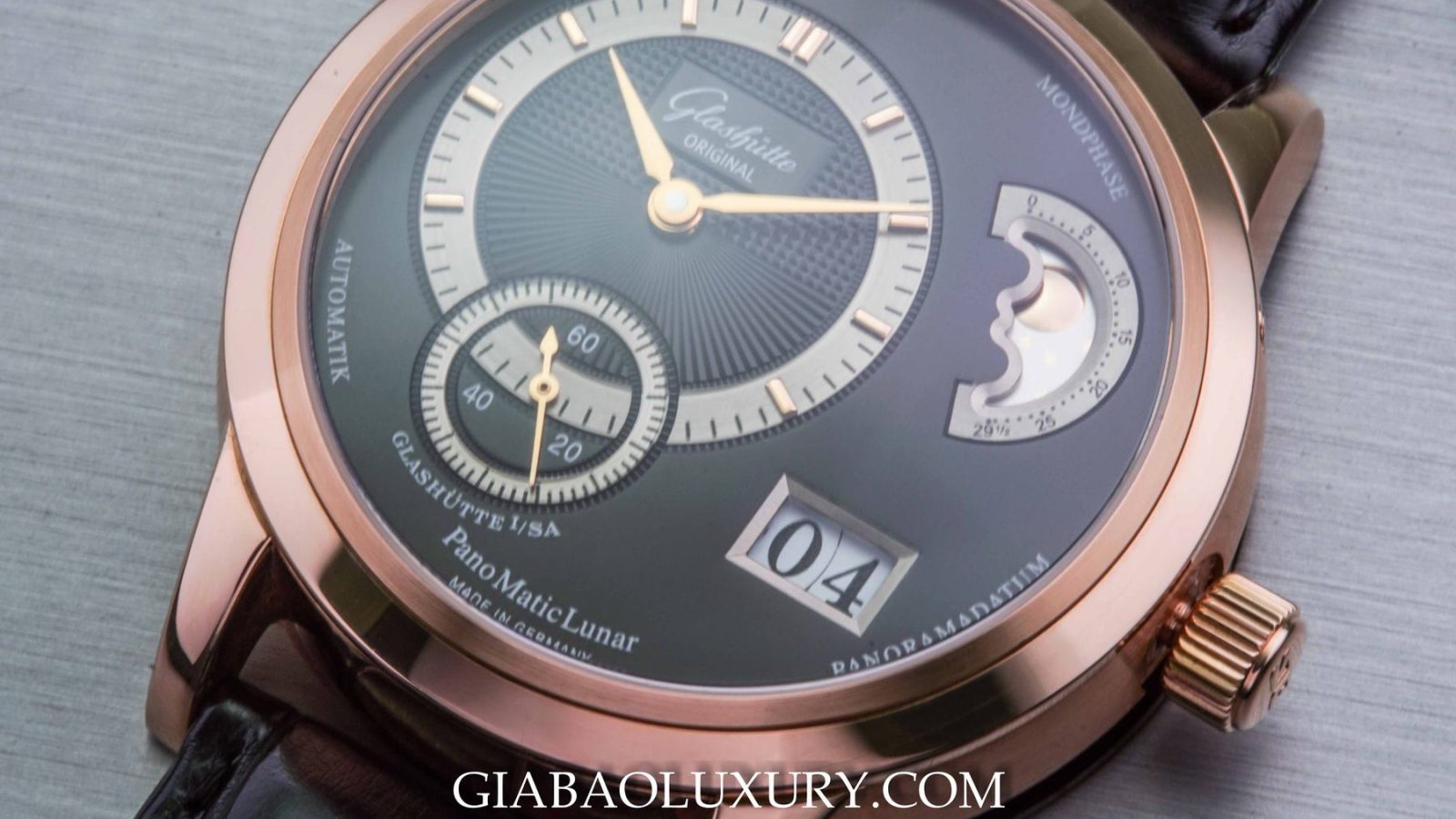 Glashütte Original PanoMaticLunar 90-02: lịch trăng kỷ niệm