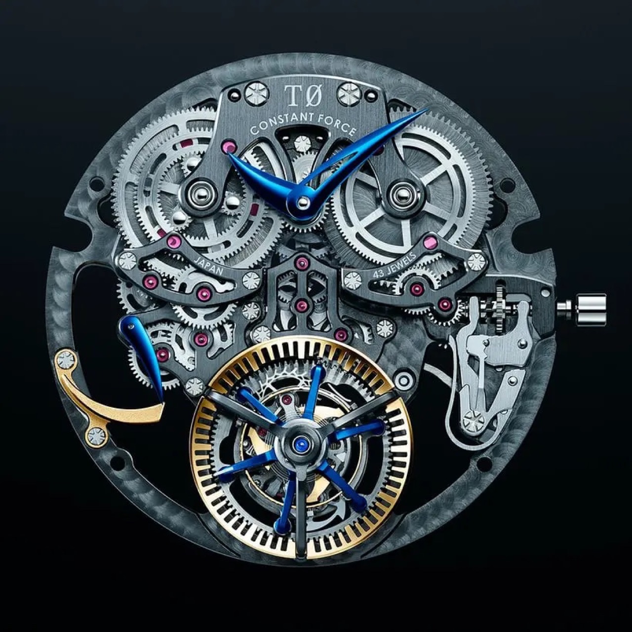 Grand Seiko T0: tourbillon lực không đổi: Bộ truyền và hai cage trên Grand Seiko T0