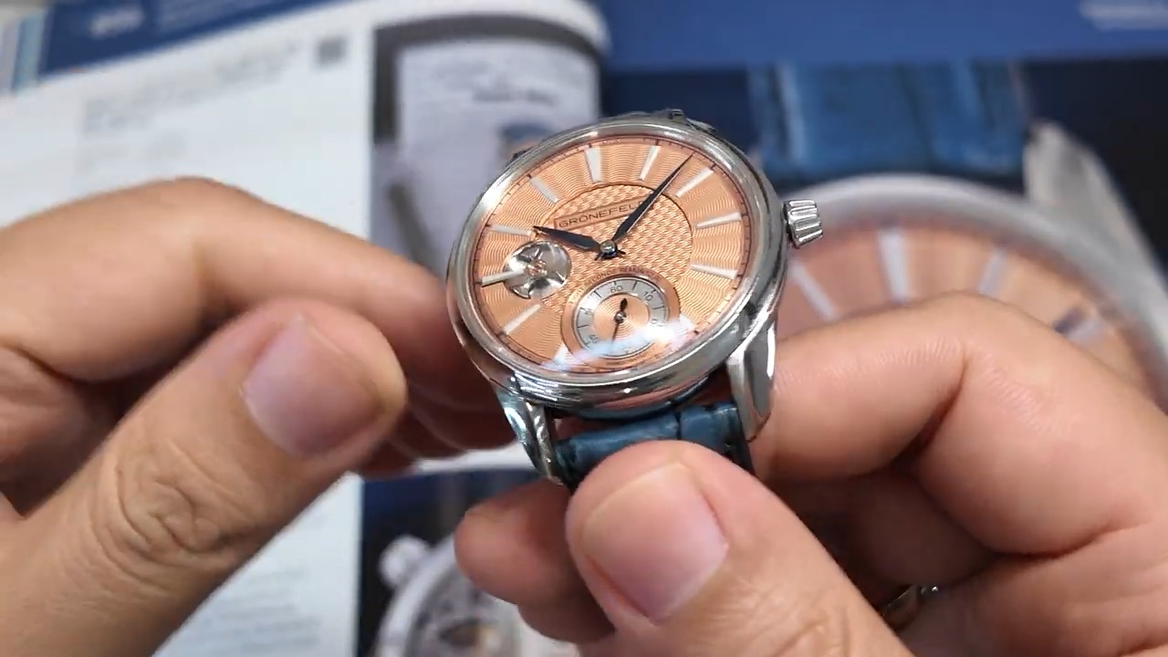 Cạnh vỏ thép Grönefeld 1941 Remontoire 39,5 mm