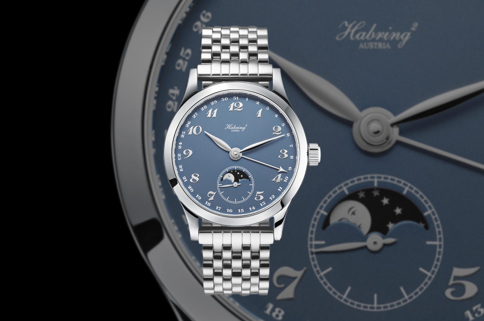 Habring² Oskar Moon Phase: độc lập Áo trong vỏ 38,5 mm — ảnh chi tiết 2