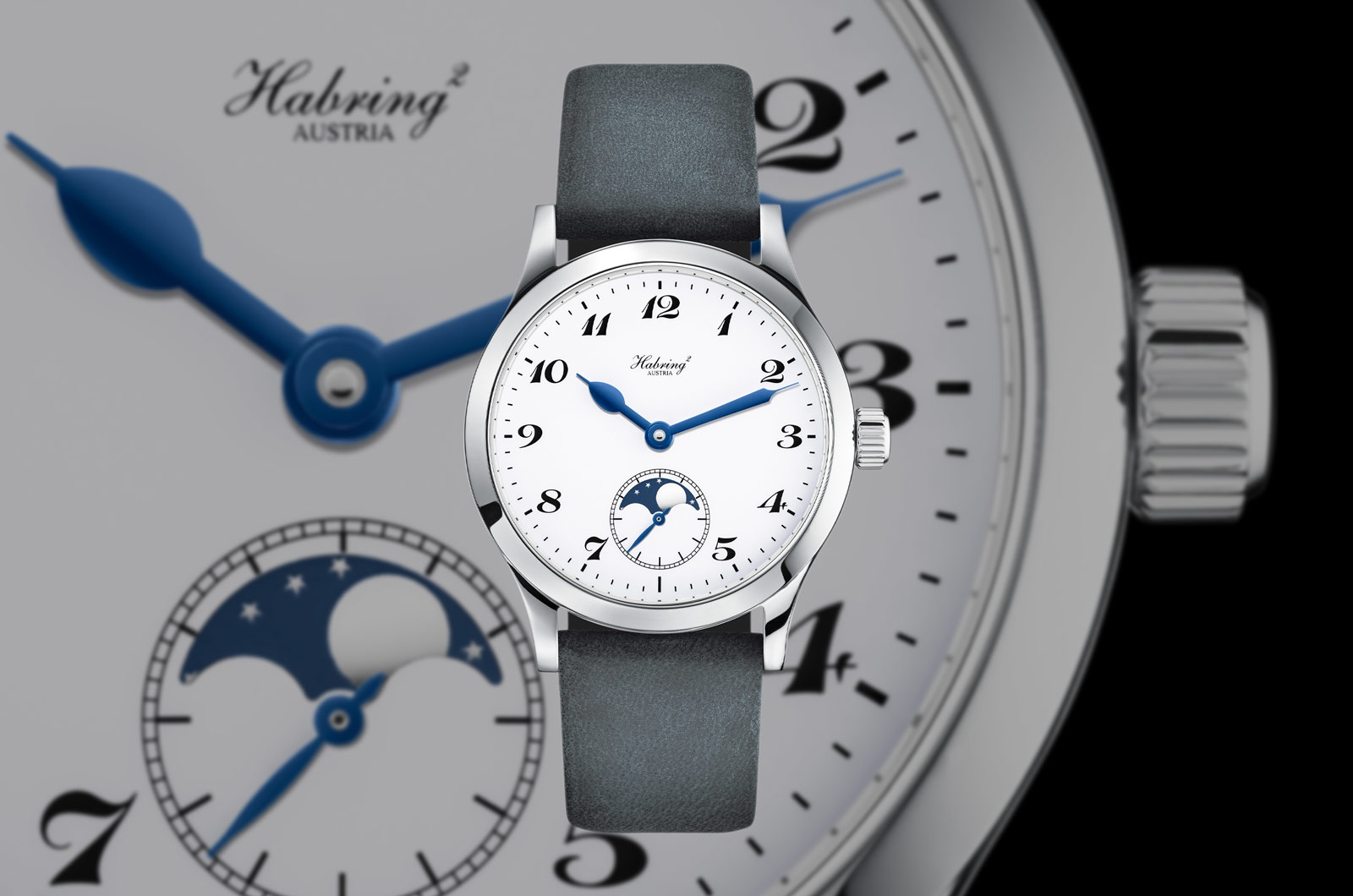 Habring² Oskar Moon Phase: độc lập Áo trong vỏ 38,5 mm — ảnh chi tiết 3