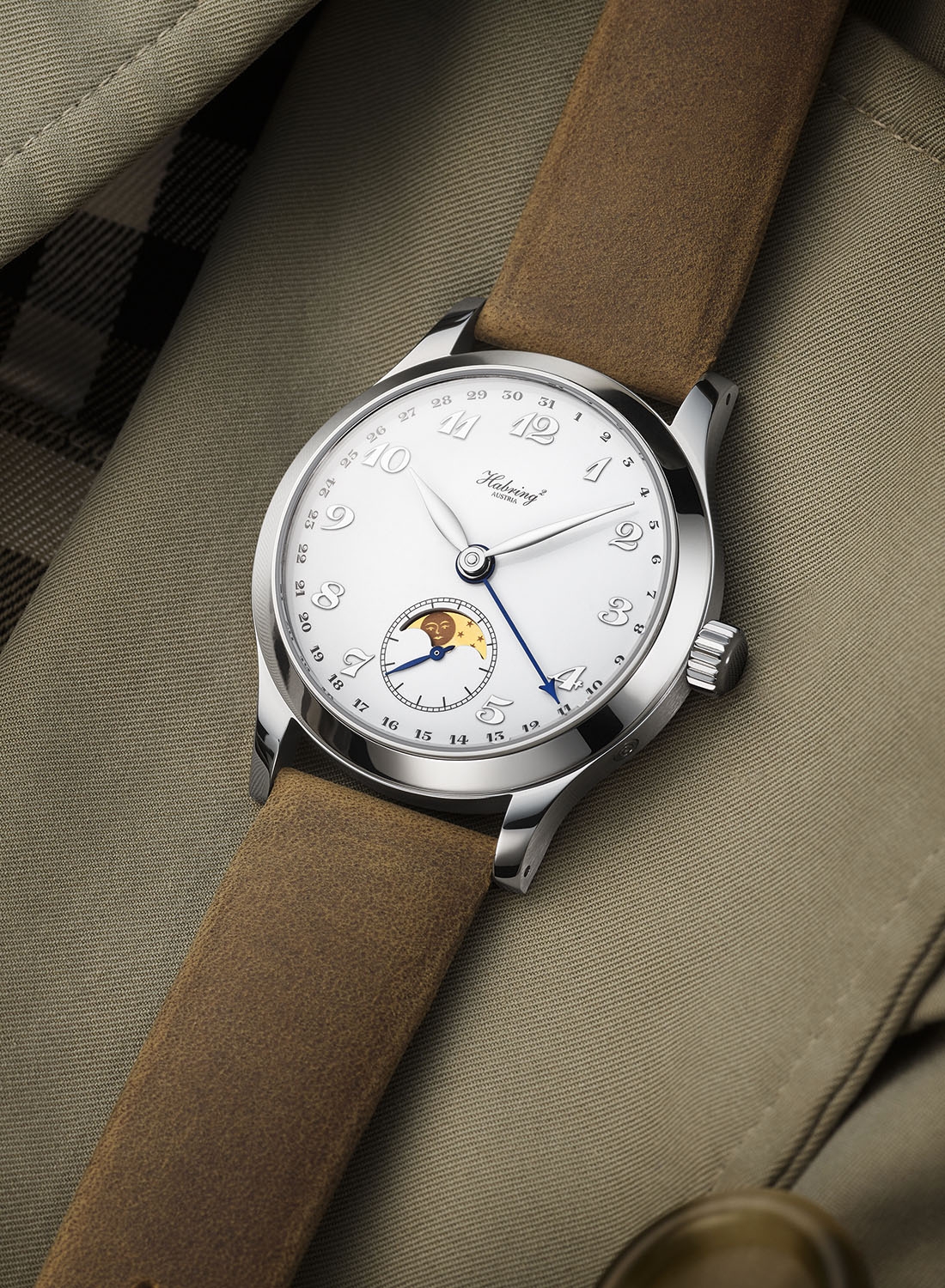 Habring² Oskar Moon Phase: độc lập Áo trong vỏ 38,5 mm — ảnh chi tiết 5