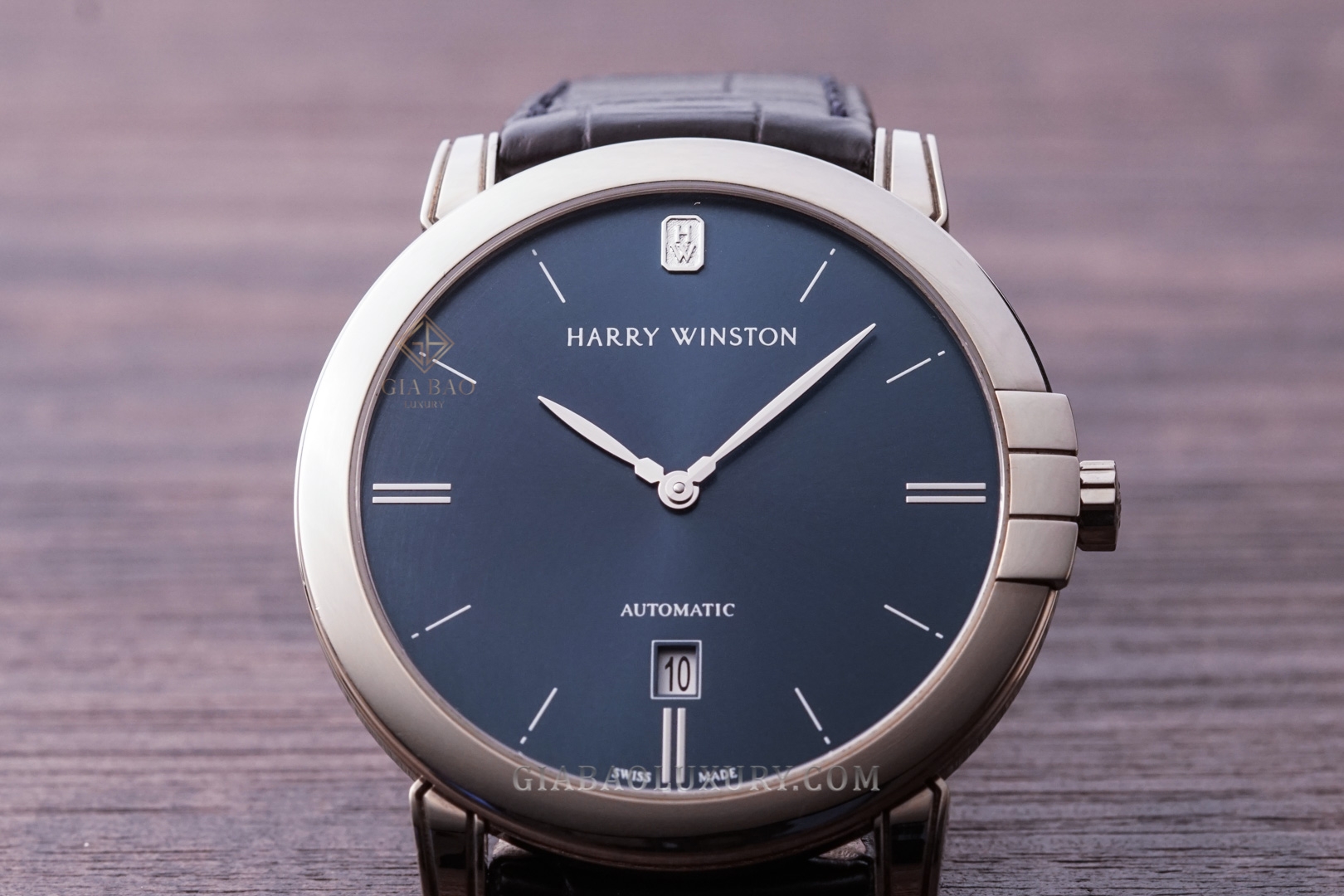 Mặt số xanh Harry Winston Midnight Blue