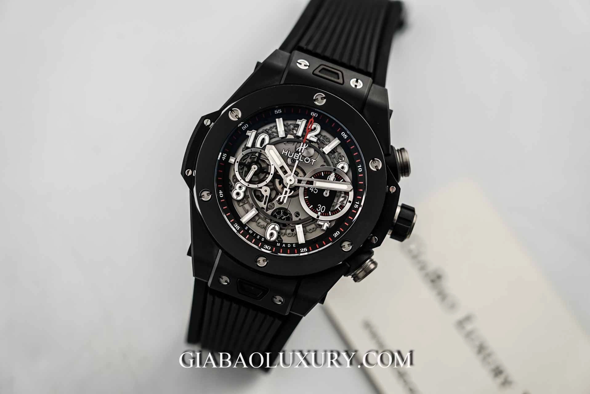 Hublot Big Bang Unico Black Magic 45 mm: toàn cảnh Big Bang Unico Black Magic