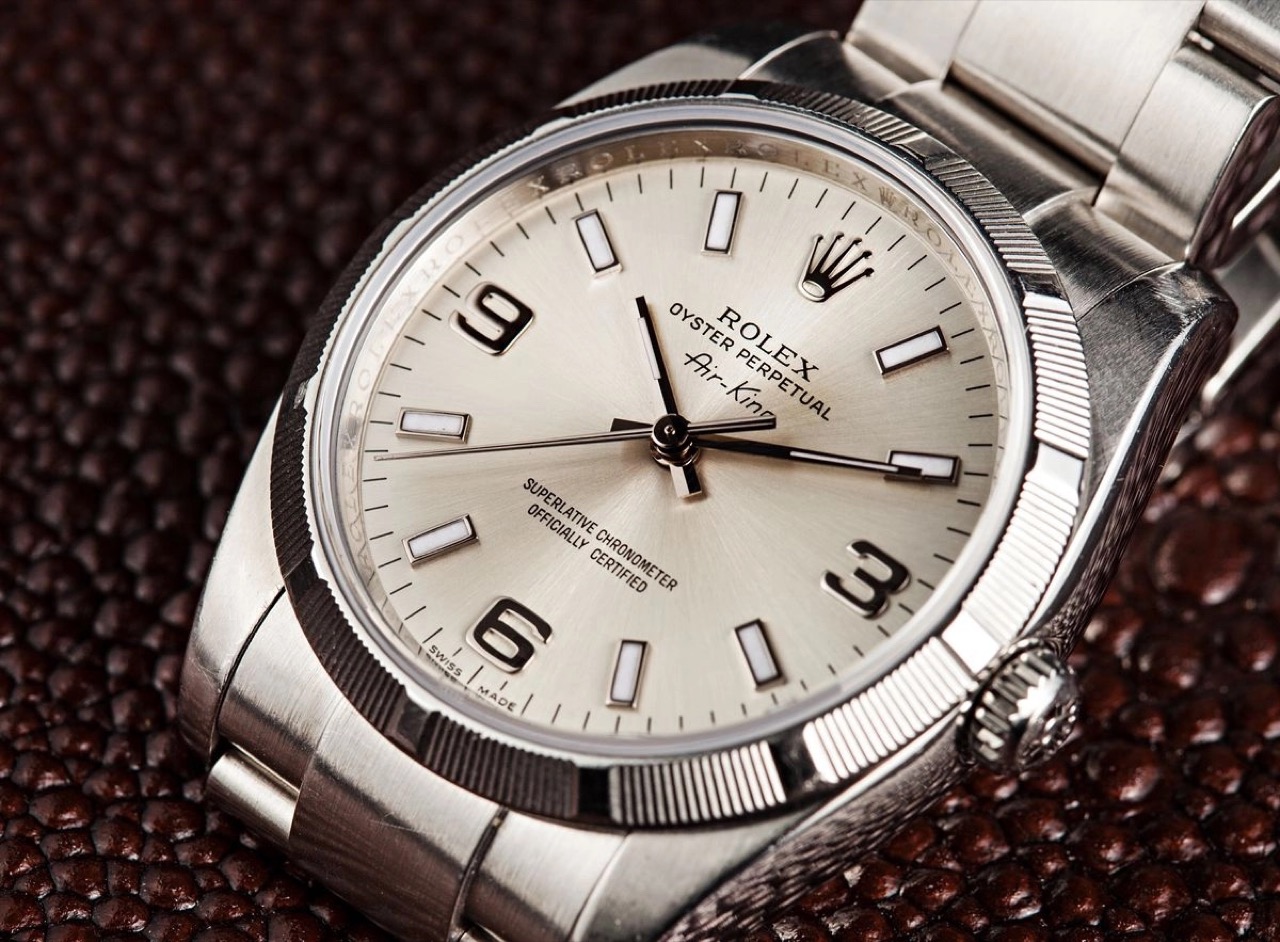 Hướng dẫn mua Rolex Air-King: Air-King cổ điển với cọc 3 6 9