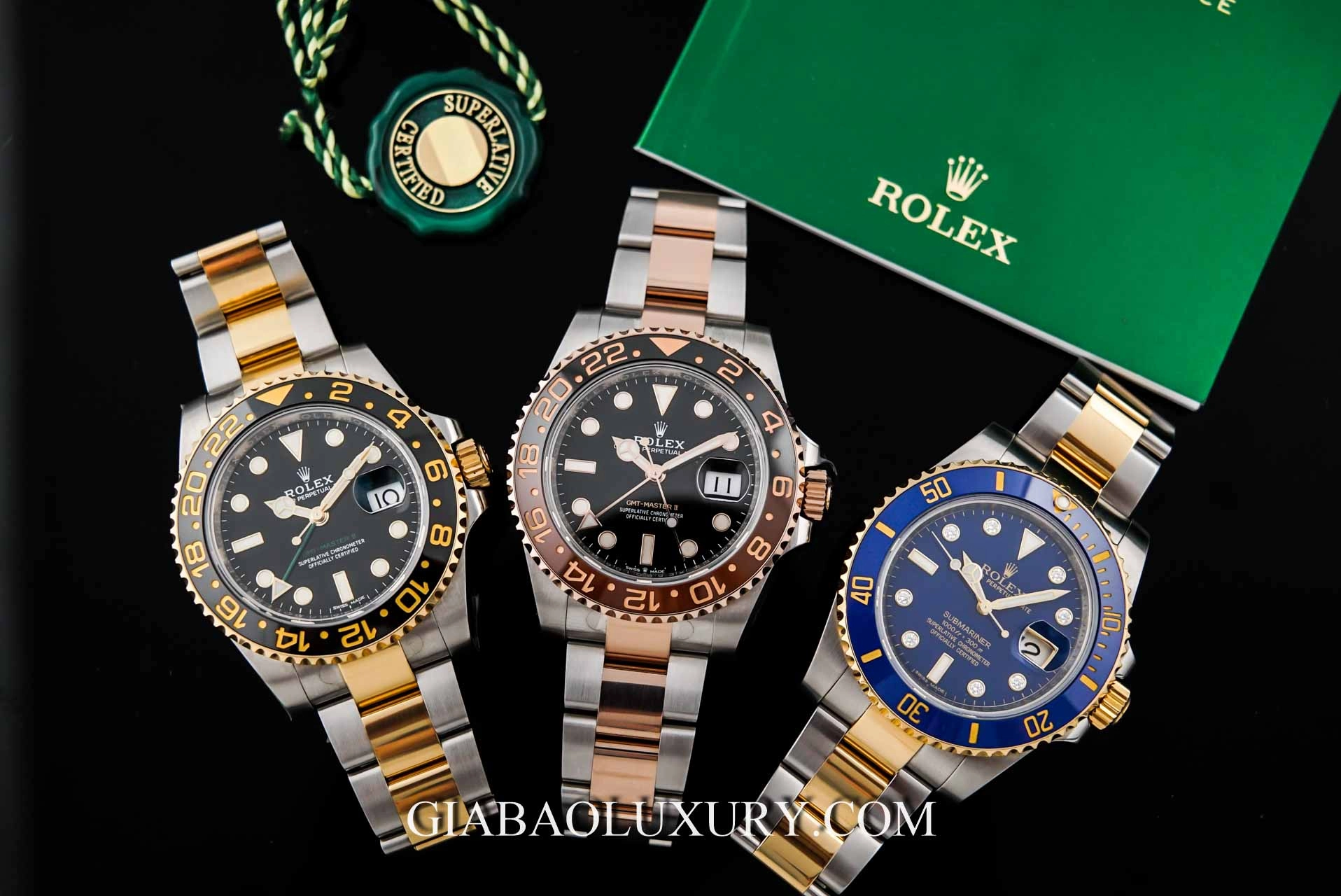 Hướng dẫn mua Rolex GMT-Master II: ba cấu hình GMT-Master II bằng kim loại quý