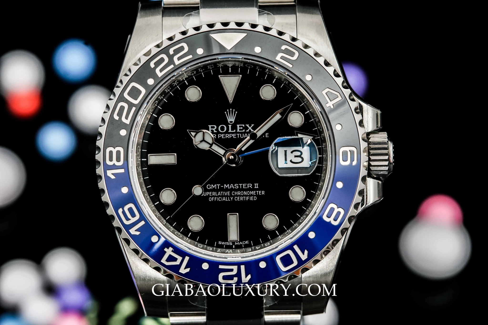 Hướng dẫn mua Rolex GMT-Master II: GMT-Master II Batman với bezel xanh đen