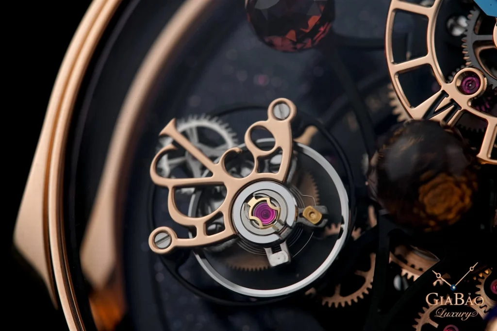 Jacob & Co. Astronomia Solar: hệ hành tinh cơ học: flying tourbillon hai trục