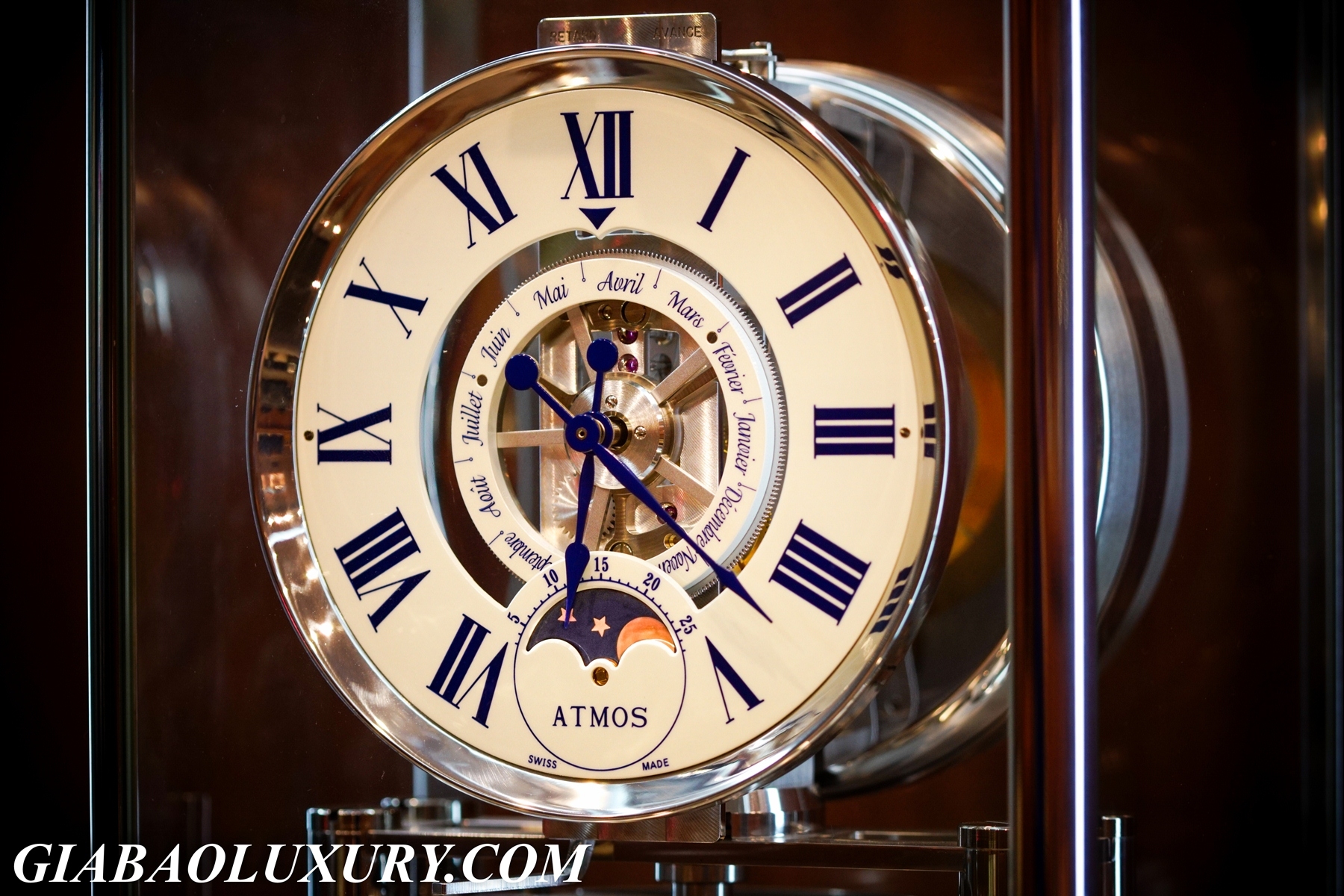 Mặt số lịch trăng Jaeger-LeCoultre Atmos