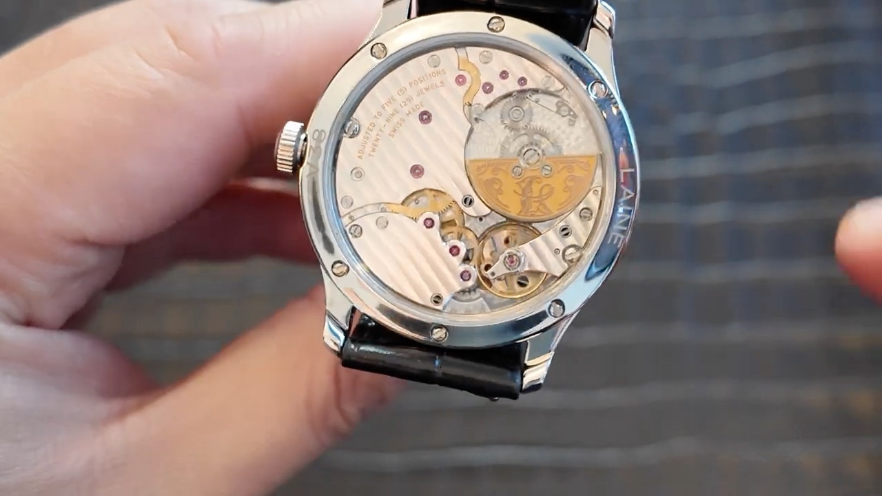 Calibre Vaucher 5401 micro-rotor trong Laine V38