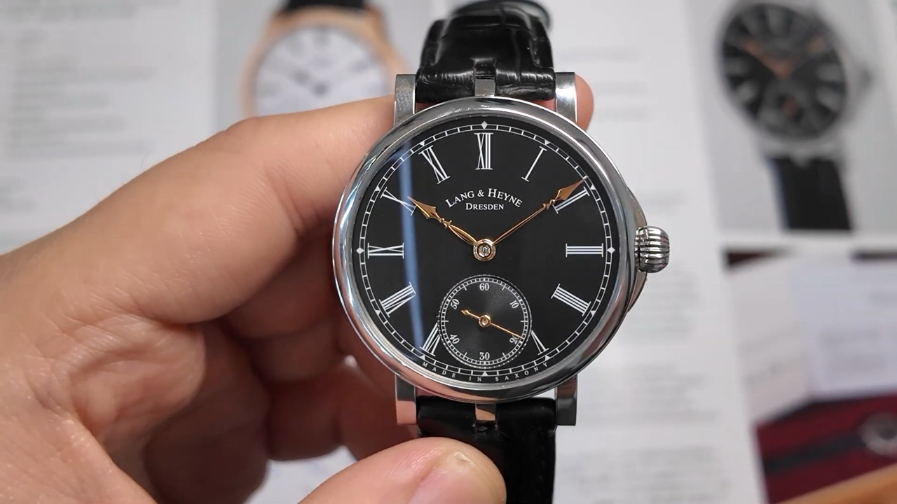 Mặt số đen Lang & Heyne Friedrich III số 63